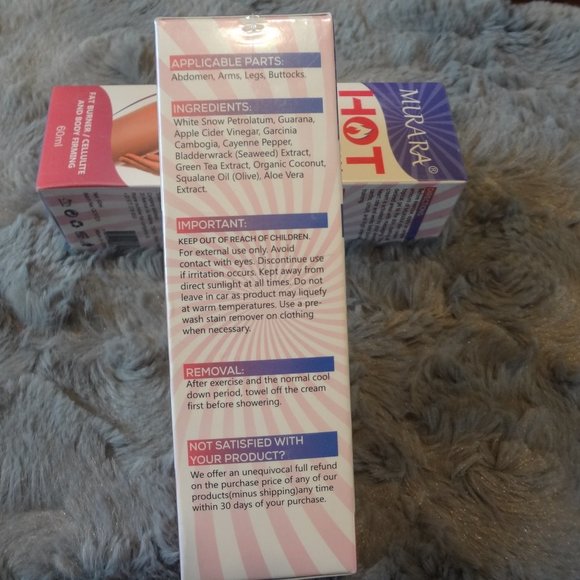 Hot Cream Tightening and Slimming 2Pcs,Powerful Anti Cellulite Cream, - Picture 2 of 3